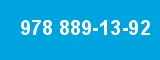 978 889-13-92